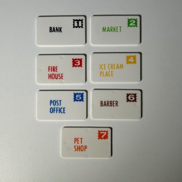 Vintage Fisher Price #2500 Play Family Main Street Biness Mail Complete Set B9 - Picture 1 of 4